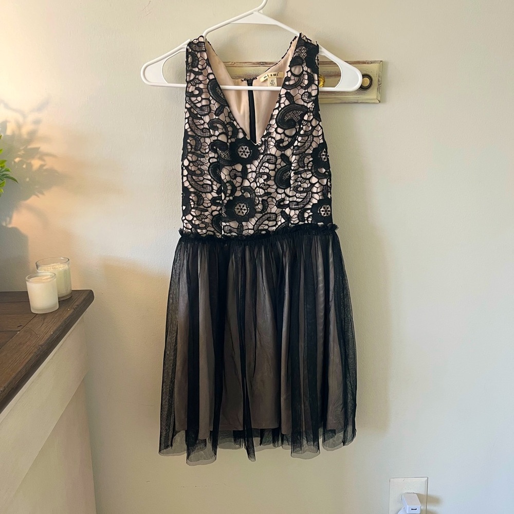 Francescas Black Mini Dress
